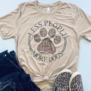 Leopard Print Dog Lover T-Shirt - Boutique